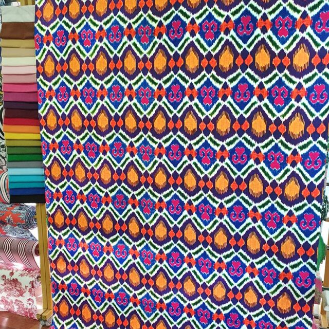 Bohem ikat Desenli Döşemelik Kumaş