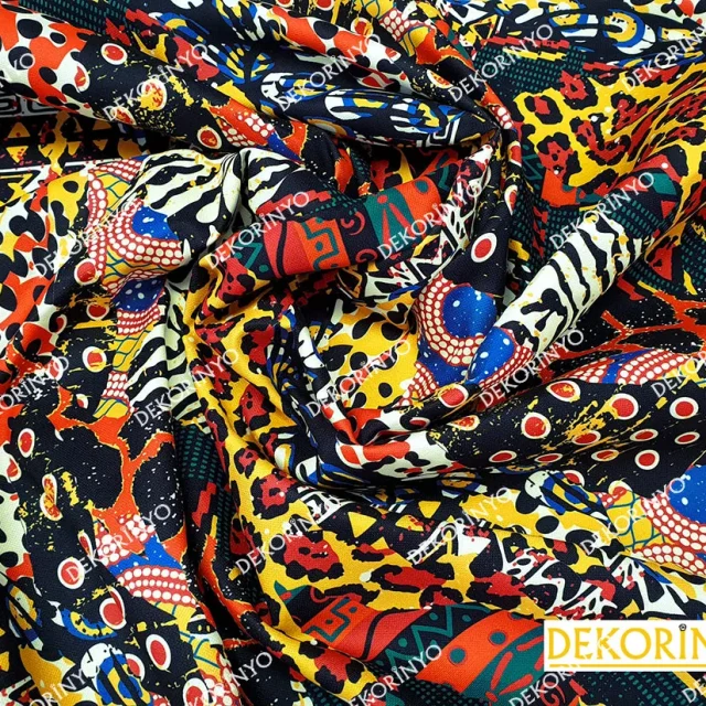 Safari Desenli Döşemelik Kumaş