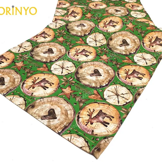 Odunlar ve Geyikler Desenli Runner