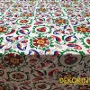 Özbek Çiçek Desenli Döşemelik Kumaş