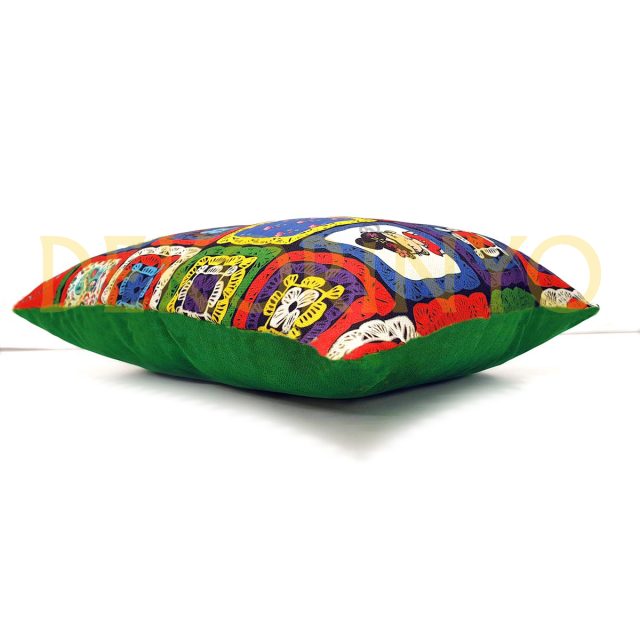 Örgü Efektli Frida Desenli Dikdörtgen Kırlent