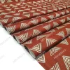 Kızıl Kahve Piramitler Desenli Döşemelik Kumaş