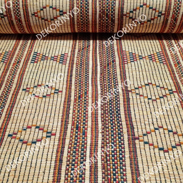 Hasır Görünümlü Döşemelik Kumaş