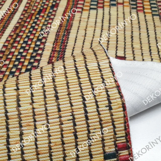 Hasır Görünümlü Döşemelik Kumaş