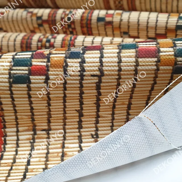 Hasır Görünümlü Döşemelik Kumaş