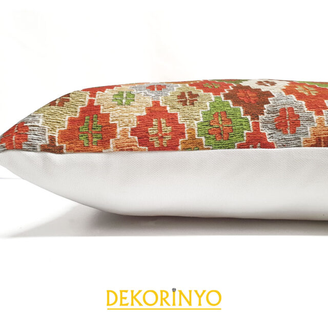 Etnik Dokuma Efektli Dikdörtgen Kırlent