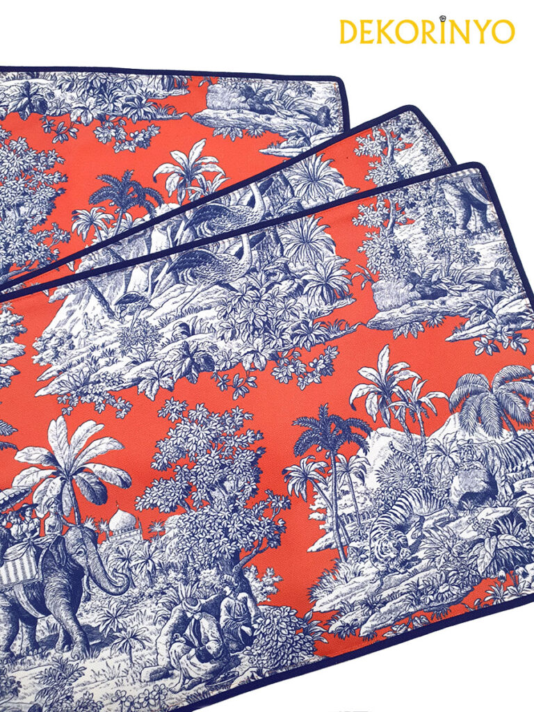 Mercan Renkli Bleu Blanc Amerikan Servisi