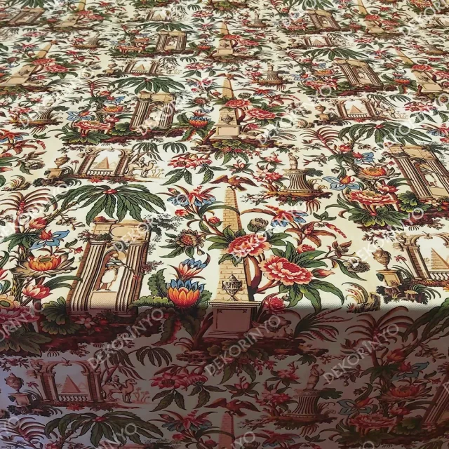 Antik Yunan ve Mısır Temalı Döşemelik Kumaş