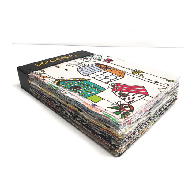 Dekorinyo Geometrik ve Eğlenceli Seri Döşemelik Kumaş Kartelası