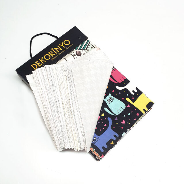 Dekorinyo Geometrik ve Eğlenceli Seri Döşemelik Kumaş Kartelası