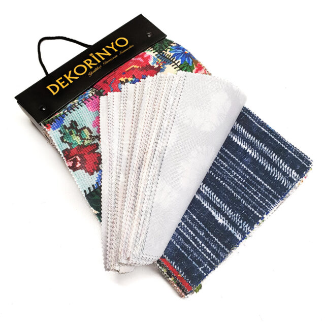 Dekorinyo Desenli Döşemelik Kumaş Kartelası