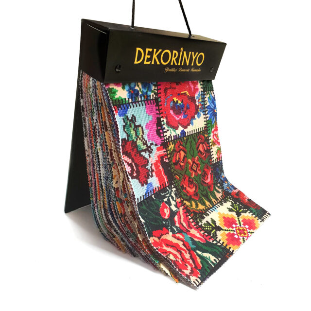 Dekorinyo Desenli Döşemelik Kumaş Kartelası