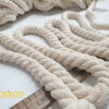 30mm Natürel Pamuk Örgü Halat ip