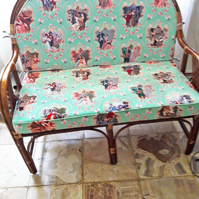 Aşk Çeşmesi Temalı Döşemelik Kumaş