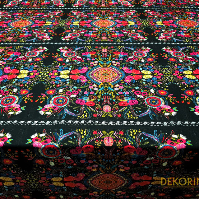 Afgan Motifleri Desenli Döşemelik Kumaş