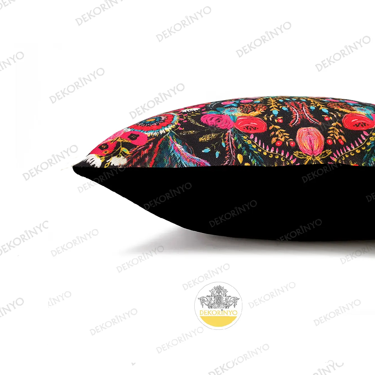 Afgan Motifleri Temalı Kare Kırlent