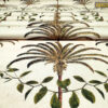 Dekoratif Palmiyeler Desenli Döşemelik Kumaş