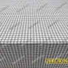 Gri Küçük Kaz Ayağı Desenli Döşemelik Kumaş