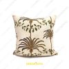 Dekoratif Palmiyeler Desenli Kare Kırlent