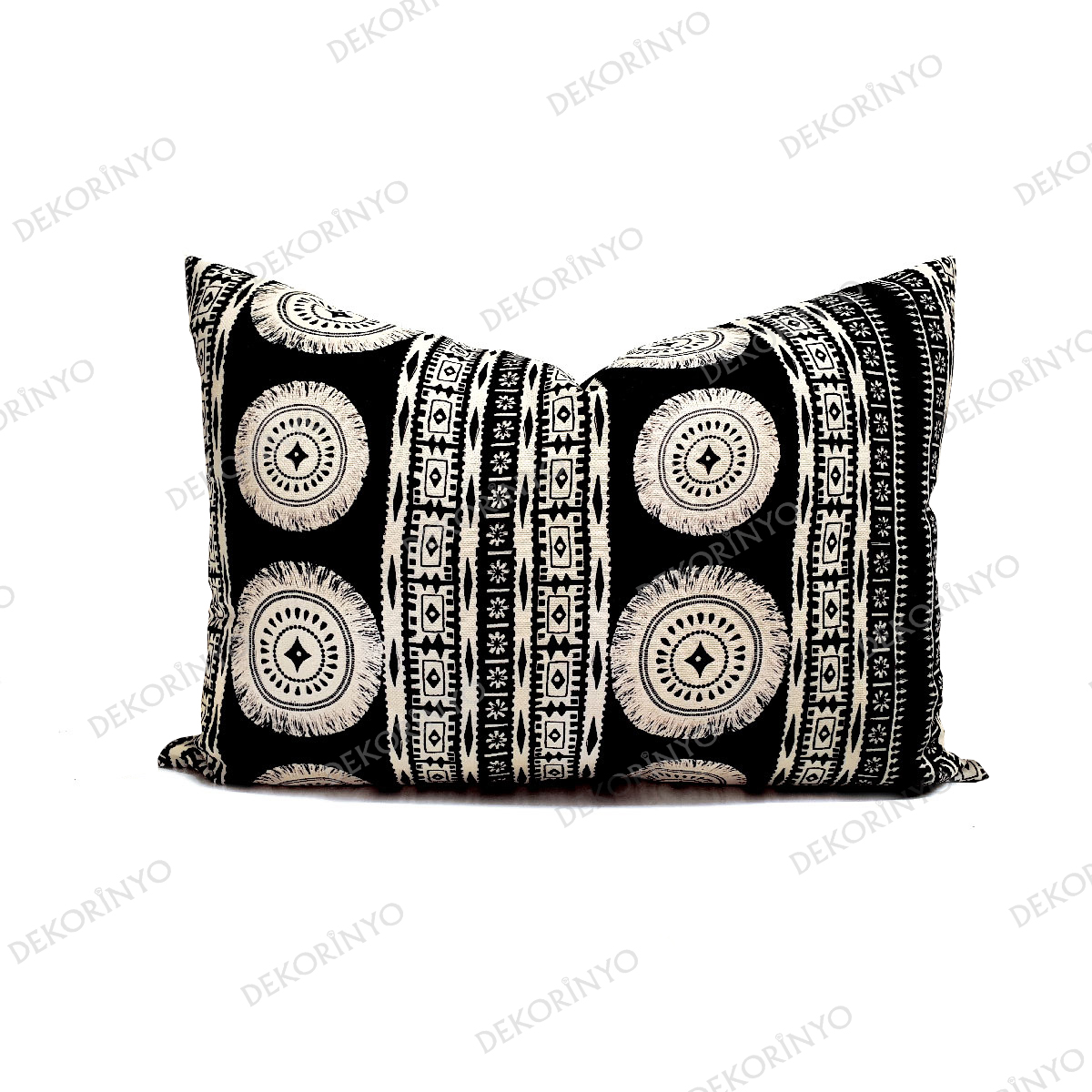 Püskül Görünümlü Bohem Dikdörtgen Kırlent