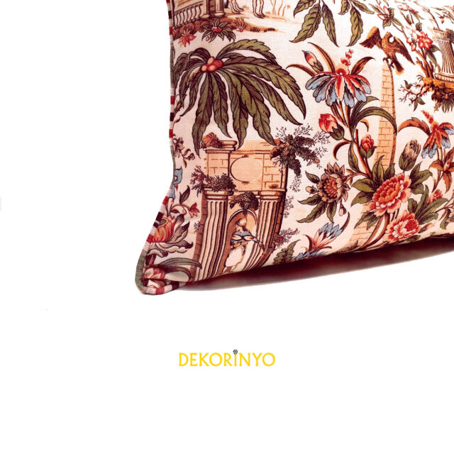 Antik Yunan ve Mısır Temalı Dikdörtgen Kırlent