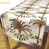 Dekoratif Palmiyeler Desenli Dekoratif Runner