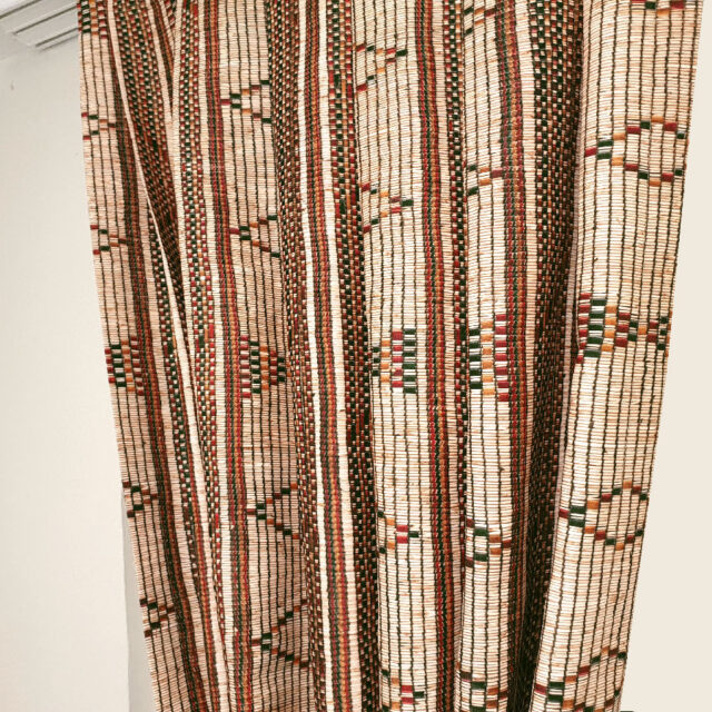 Bohem Hasır Görünümlü Fon Perde