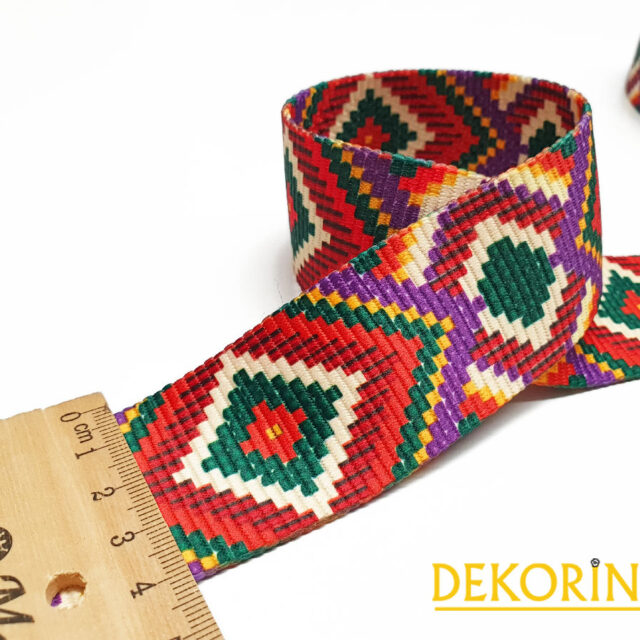 Kızılderili Etnik Desenli Kolon Şerit