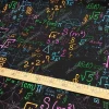 Matematik Sembol ve Formülleri Desenli Kumaş
