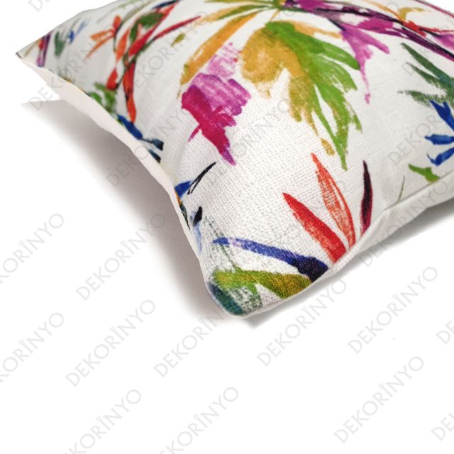 Cennet Kuşları Desenli Dikdörtgen Kırlent