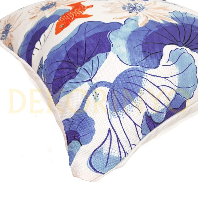 Japon Balığı Desenli Kırlent