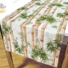 Bambu Ağaçları ve Yapraklar Desenli Runner