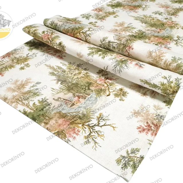 Pastel Romans Temalı Dekoratif Runner