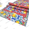 Seramik Motifleri ve Limonlar Desenli Runner