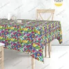 Meksika Çiçekleri Desenli Masa Örtüsü