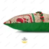 Jüt Görünümlü Noel Baba Desenli Kırlent