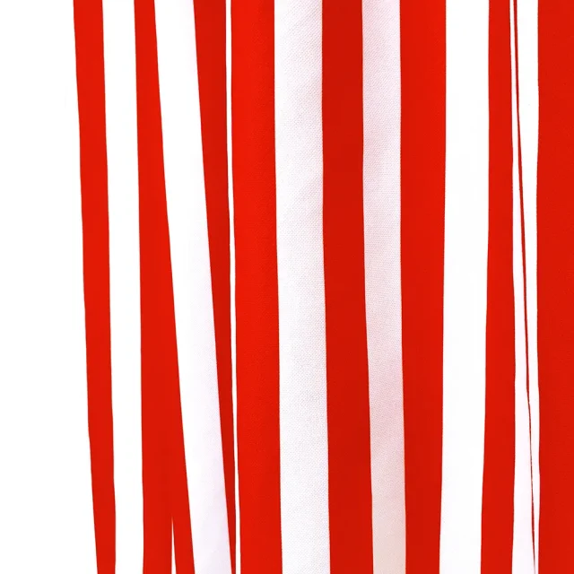 Kırmızı Beyaz Çizgili Perde