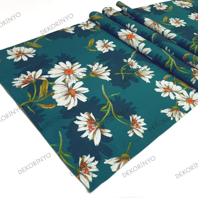 Mayıs Papatyaları Desenli Dekoratif Runner