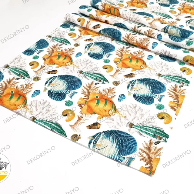 Tropik Balıklar ve Mercanlar Temalı Runner