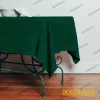 Zümrüt Yeşil Renkli Düz Masa Örtüsü