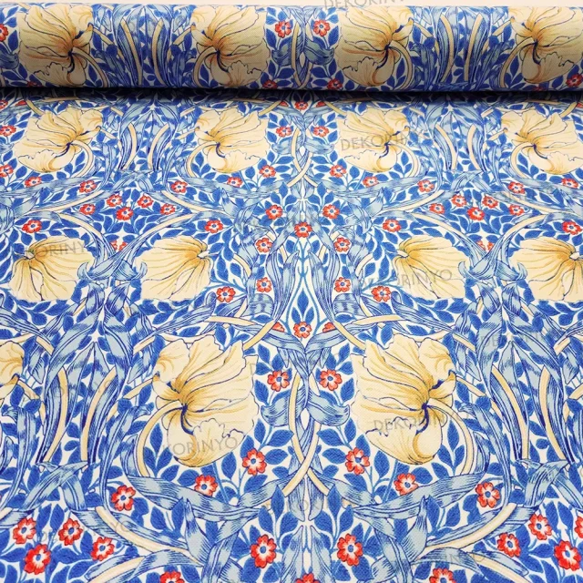 William Morris Farekulağı Çiçeği Motifli Kumaş