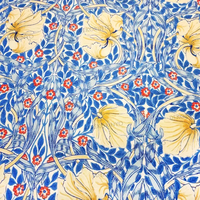 William Morris Farekulağı Çiçeği Motifli Kumaş