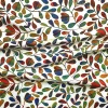 Renkli Sonbahar Yaprakları Motifli Kumaş