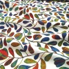 Renkli Sonbahar Yaprakları Motifli Kumaş