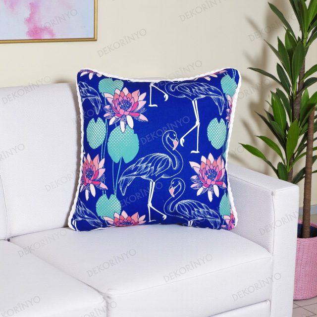 Flamingo Halat Biyeli Dekoratif Kırlent