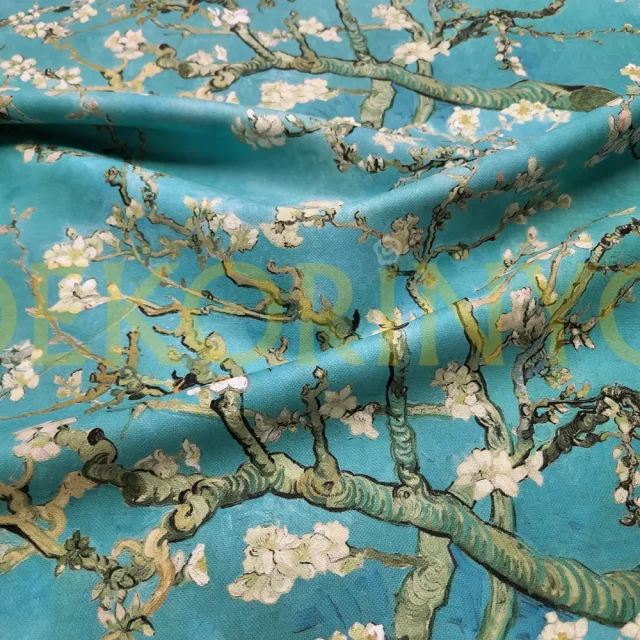 Van Gogh Çiçek Açan Badem Ağacı Kumaş